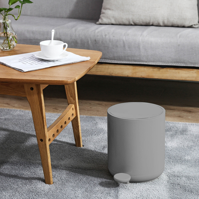 Household Living Room Organizer Step On Garbage Can With Soft Close Trash Can
