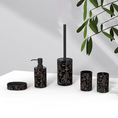 Round Bathroom Set Accessories Perfect Combination For Modern Bathrooms