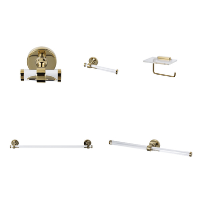 5 Pieces Bathroom Accessories Set Wall Mounted Bathroom Hardware Set