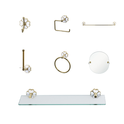 Corrosion Resistant Wall Mounted Accessories Bathroom Storage Holders Racks For Stylish Organization