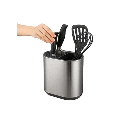 Fashion Stainless Steel Kitchen Knife Block Universal Knife Holder With Customized Logo And Sustainable Design