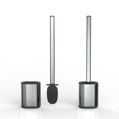 Stainless Steel Compact Bathroom TPR Toilet Brush Holder Set with Hot European Design and Durable Brush