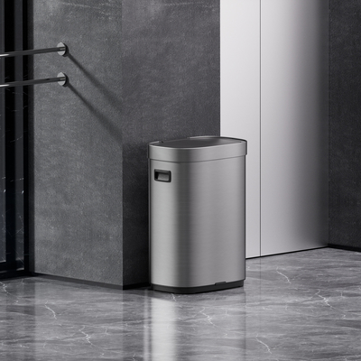 Household 65L Touchless Smart Sensor Waste Bin for Office Kitchen Stainless Steel Automatic Garbage Container