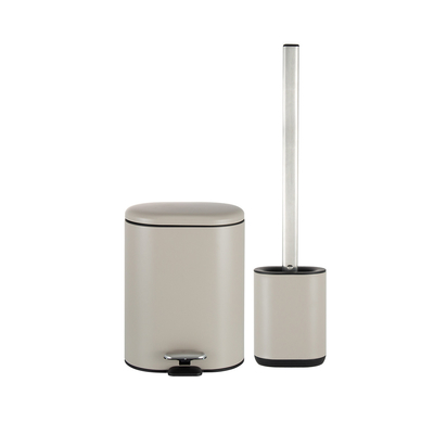 Household Bathroom Kitchen Stainless Steel Pedal Trash Can with Soft Close and Big Capacity Rolling Cover Type