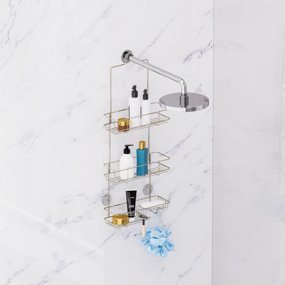 Showerhead Rack Shower Caddy Hanging Bathroom Organizer Shower Shelf for Inside Shower No Drilling Racks Over