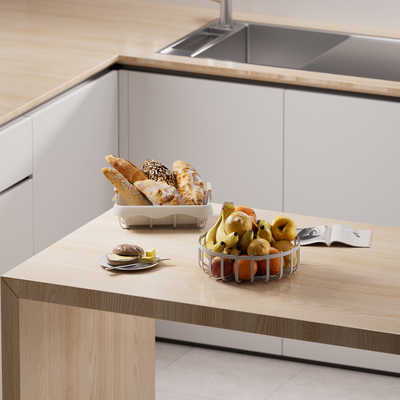 Dinner Baskets For Serving Fruit Bowl Basket Storage For Kitchen Table Metal Wire Bread Basket