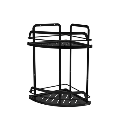 Premium Bathroom Organizer Suction Cup Iron Wire Rack Stainless Steel No Drilling Wall Mounted Shower Caddy