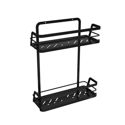 Metal Bathroom Organizer Suction Cup Iron Wire Rack Stainless Steel No Drilling Wall Mounted Shower Caddy