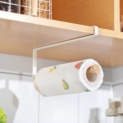 Kitchen Organiser Metal Kitchen Paper Holder Cabinet Closet Tissue Holder Paper Towel Holder
