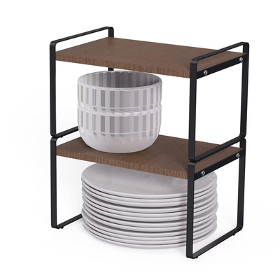 Standing Type Wood Element Modern Design Organizer Household Multifunctional Stylish Metal Kitchen Organizer