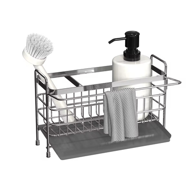 Kitchen Brush Dishcloth Storage Rack Multifunctional Sink Rack Sponge Dishcloth Holder Sink Organiser