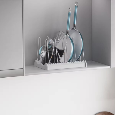 DISTANT MOUNTAINS Series Foldable Kitchen Organizer Expandable Pot Lid Holder Pan Holder