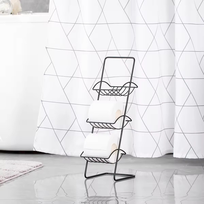 Bathroom Standing Paper Dispenser Toilet Tissue Paper Roll Storage Shelf Toilet Paper Holder