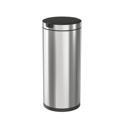 Automatic Trash Can Round Motion Sensor Trash Can Household Sensor Bin Stainless Steel Waste Bin