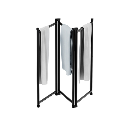 Multifunctional Foldable Free Standing Towel Rack Household Bathroom Towel Organizer Blanket Rack