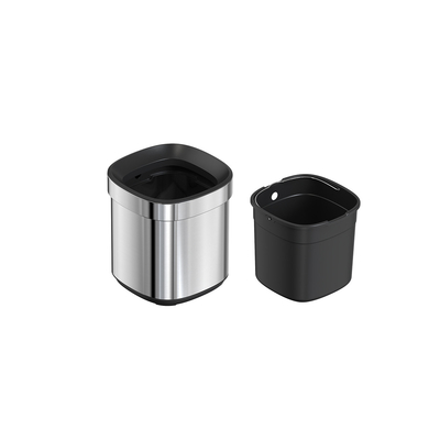 Storage Bucket Household Stainless Steel Open Top Trash Can Without Lid for Stylish and Contemporary Home