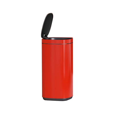 30L/40L/50L Capacity Powder Coating Office Trash Can with Touch Button Sustainable Button Open Bin